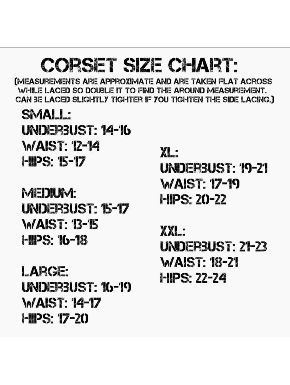 Goth Girl Underbust Corset Top - Picture 4 of 4